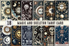 Magic And Skeleton Tarot Card Clipart Bundle