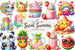 Cute Sweet Summer Clipart Bundle 1 - CraftNest - Digital Crafting and Art
