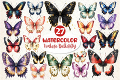 Glitter Butterfly Clipart Bundle 5 - CraftNest - Digital Crafting and Art