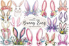 Floral Bunny Ears Design Clipart Bundle