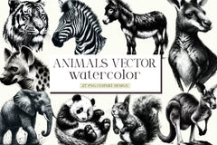 Animals Vector Svg Clipart Bundle - CraftNest - Digital Crafting and Art