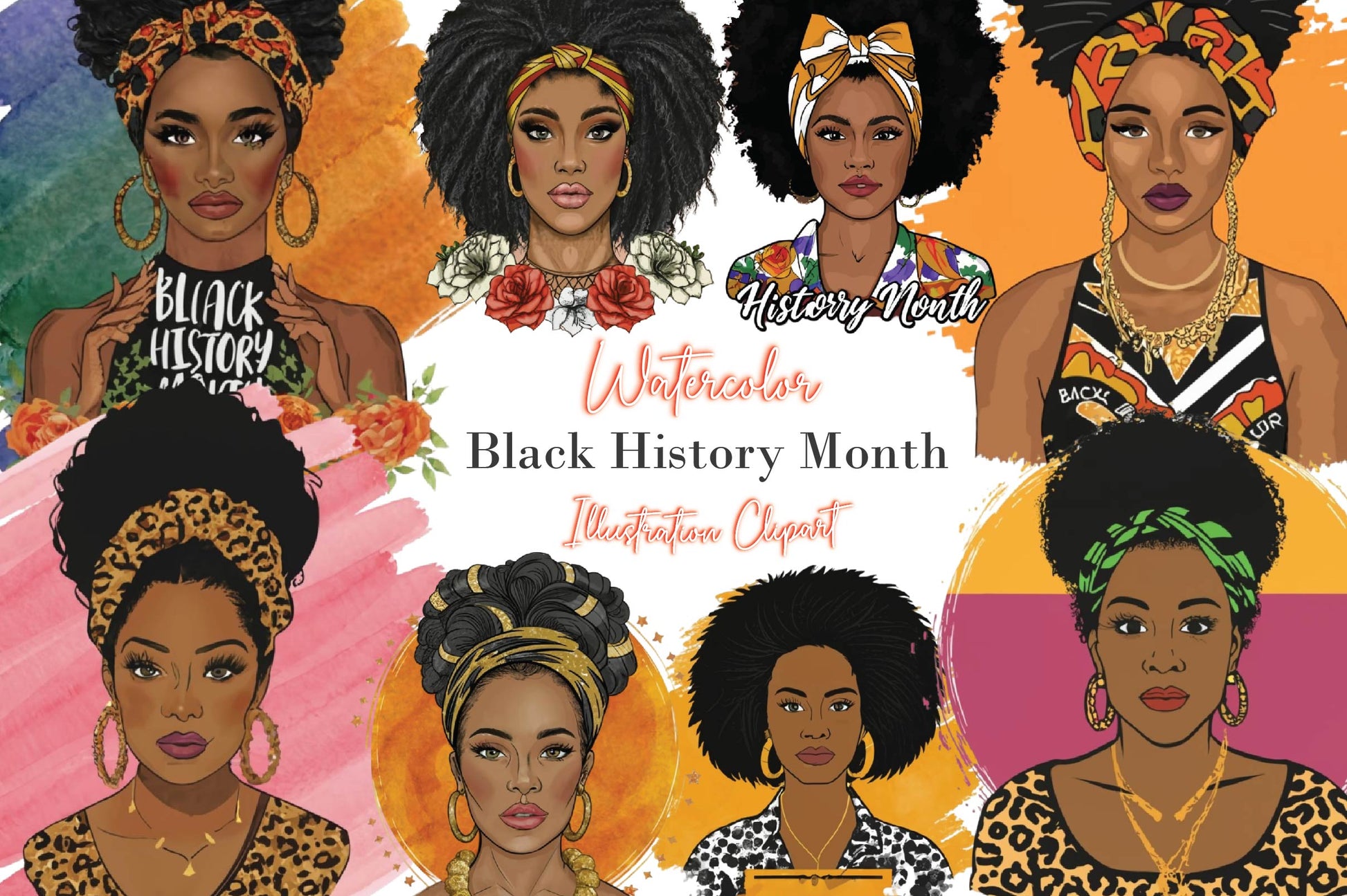 Black History Month Clipart Bundle 2 - CraftNest - Digital Crafting and Art