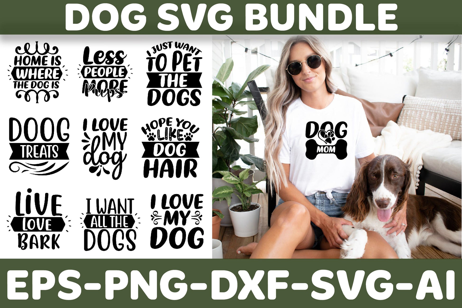 Dog SVG Bundle 18 - CraftNest - Digital Crafting and Art