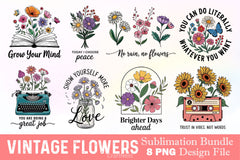 Vintage Flowers Clipart Bundle 6 - CraftNest - Digital Crafting and Art