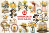 Spring Daffodils Coquette Clipart Bundle