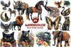 Black Month Animals Clipart Bundle 1