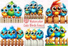 Funny Birds On Fence Clipart Bundle