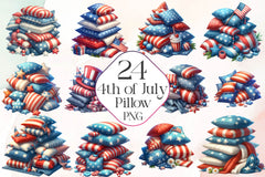 4th Of July Pillow Clipart Bundle - CraftNest - Digital Crafting and Art