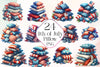 4th Of July Pillow Clipart Bundle