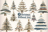 Driftwood Christmas Tree Clipart Bundle
