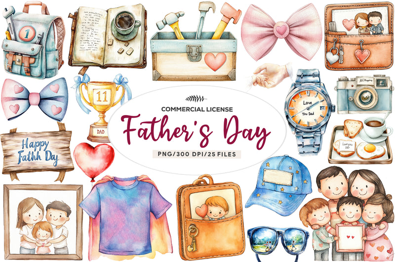 Fathers Day Clipart Bundle - CraftNest - Digital Crafting and Art
