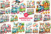 Bunny Train Clipart Bundle