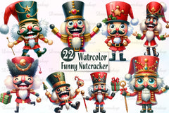 Christmas Funny Nutcracker Clipart Bundle - CraftNest - Digital Crafting and Art