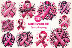 Breast Cancer Awareness Clipart Bundle 2 - CraftNest - Digital Crafting and Art