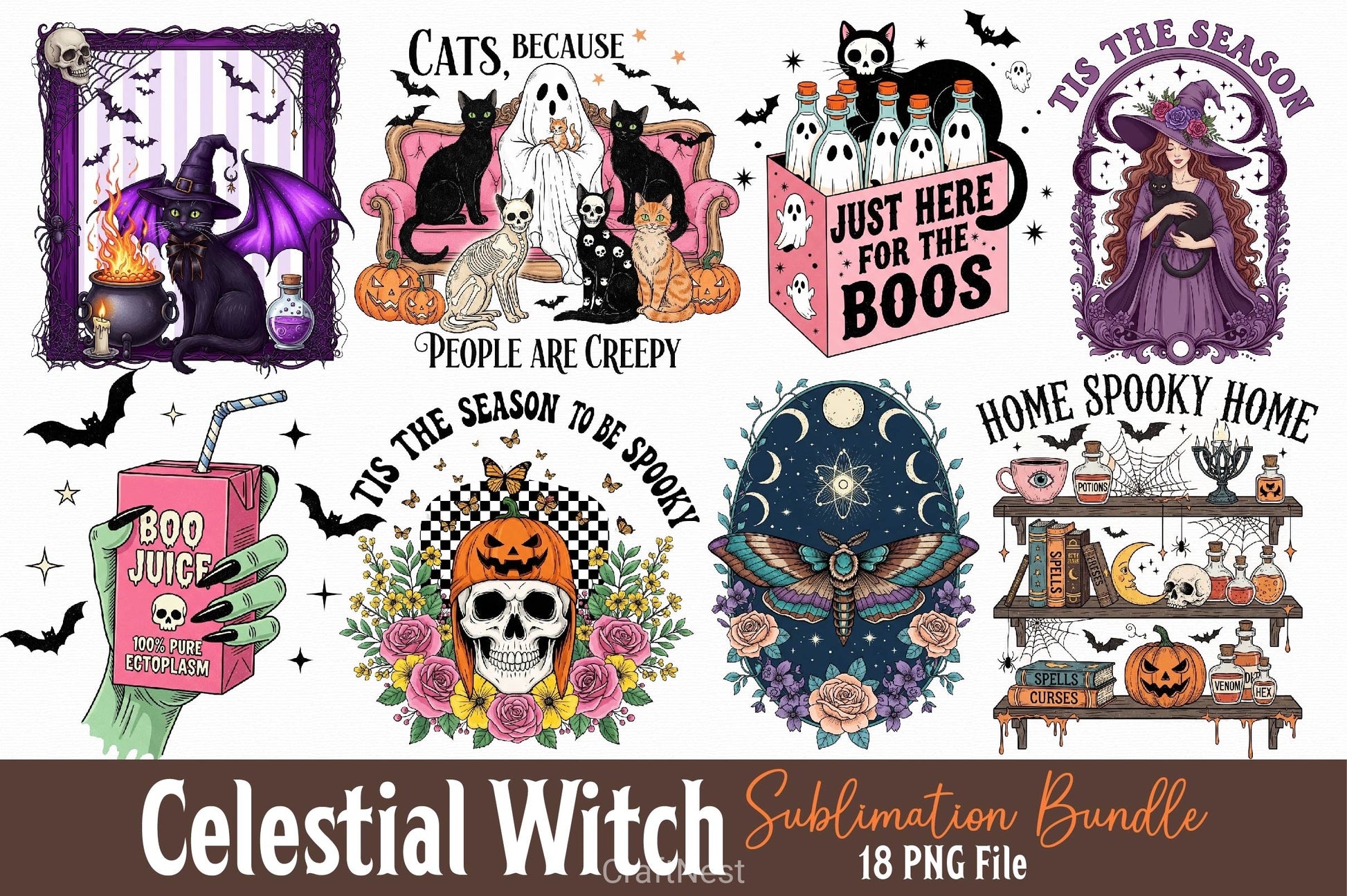 Celestial Witch Clipart Bundle - CraftNest - Digital Crafting and Art