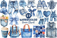 Denim Clipart Bundle - CraftNest - Digital Crafting and Art