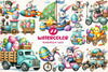 Transportation Easter Clipart Bundle