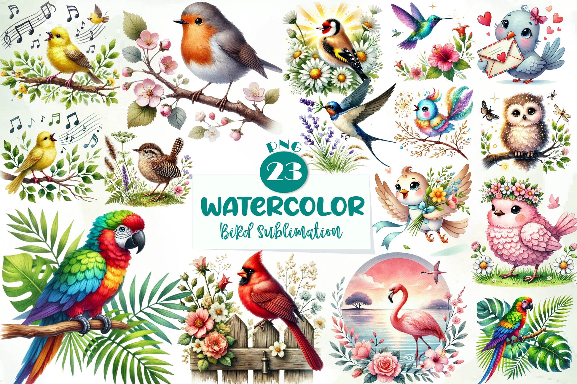 Bird Clipart Bundle - CraftNest - Digital Crafting and Art