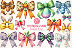 Easter Bow Clipart Bundle 1 - CraftNest - Digital Crafting and Art