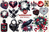 Gothic Valentines Day Clipart Bundle