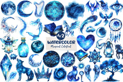 Magical Celestial Clipart Bundle - CraftNest - Digital Crafting and Art