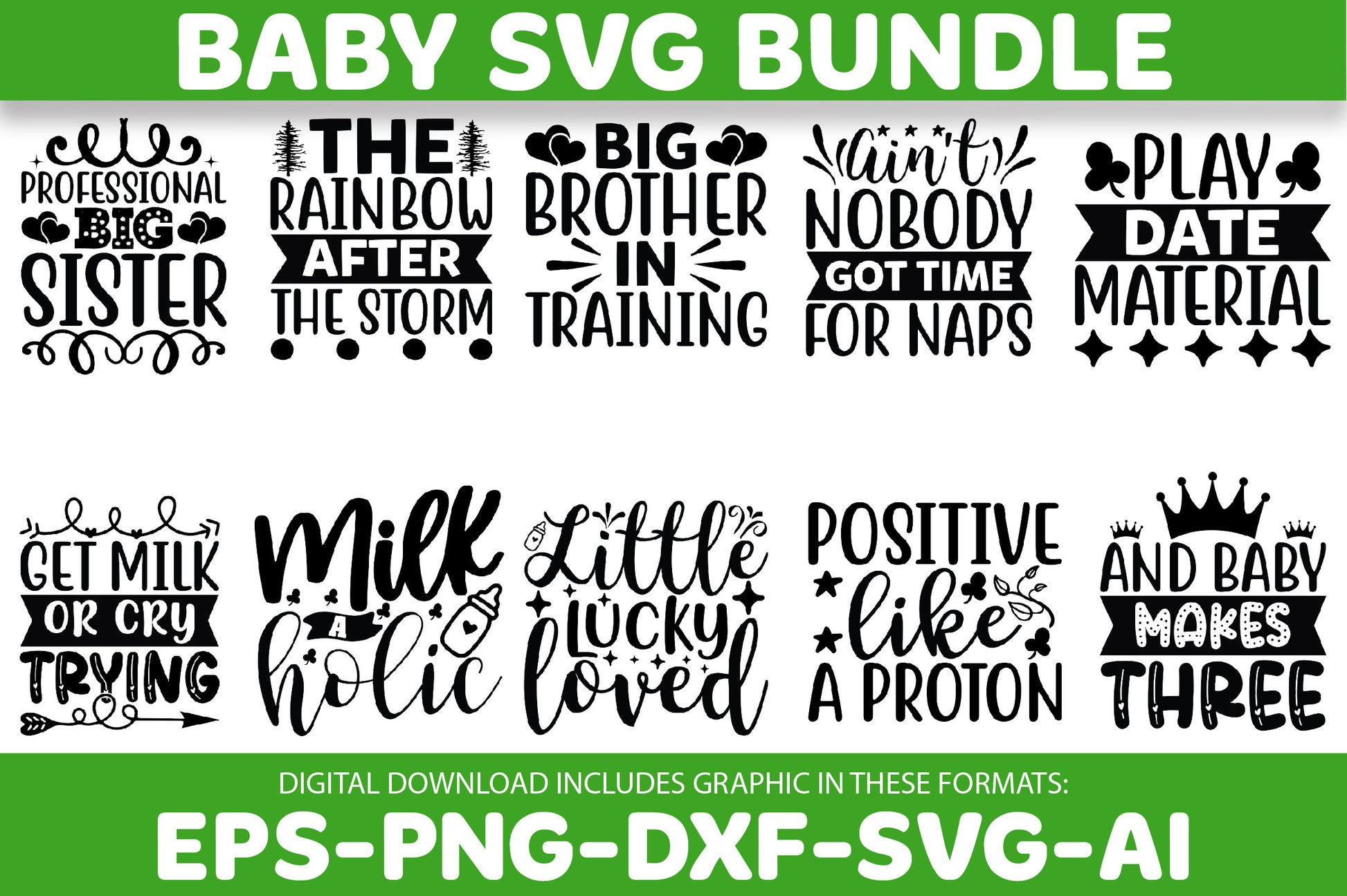 Baby SVG Bundle 10 - CraftNest - Digital Crafting and Art
