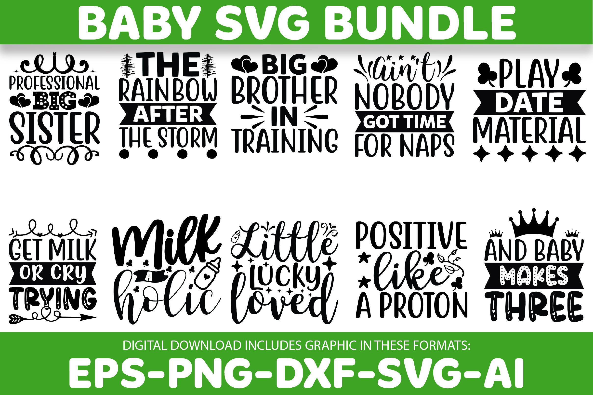 Baby SVG Bundle 10 - CraftNest - Digital Crafting and Art