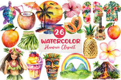 Hawaii Clipart Bundle - CraftNest - Digital Crafting and Art