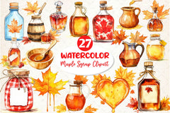 Maple Syrup Clipart Bundle - CraftNest - Digital Crafting and Art