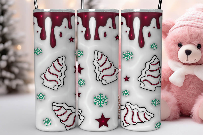 3D Christmas Inflated Tumbler Bundle 15 - CraftNest - Digital Crafting and Art