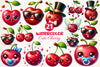 Cute Cherry Clipart Bundle 1