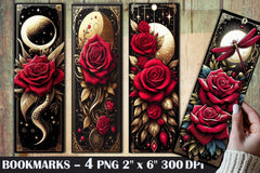 Roses And Flowers Bookmark Rose Bookmark - CraftNest - Digital Crafting and Art