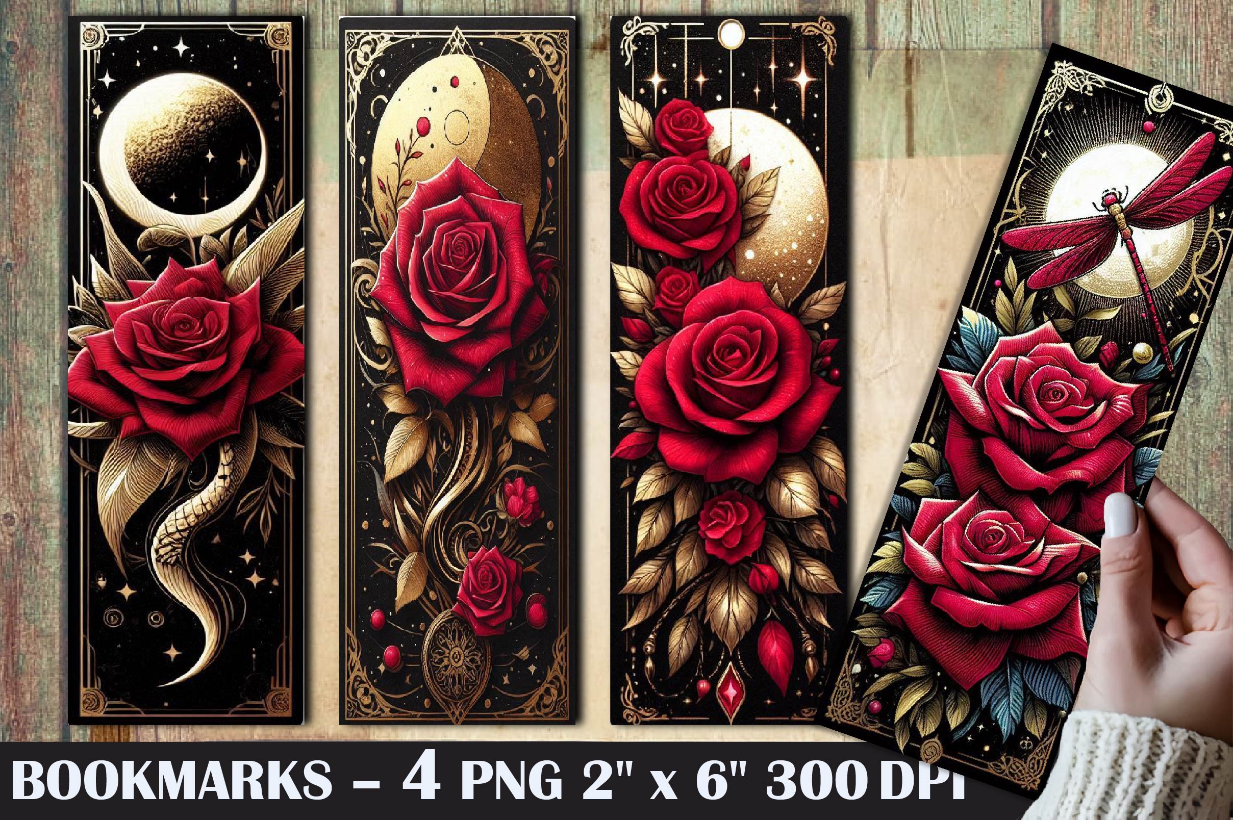 Roses And Flowers Bookmark Rose Bookmark - CraftNest - Digital Crafting and Art