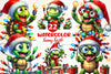 Christmas Funny Turtle Clipart Bundle