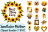 Sunflower Mother's Day Clipart Bundle 2