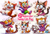 Funny Cats Funny Cat Faces Clipart Bundle