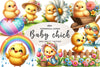 Spring & Baby Chick Clipart Bundle