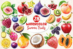 Summer Fruits Clipart Bundle 2 - CraftNest - Digital Crafting and Art