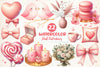 Neutral Pink Valentines Day Clipart Bundle