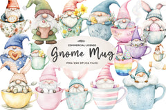 Easter Gnome Mug Cup Clipart Bundle - CraftNest - Digital Crafting and Art