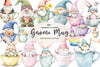 Easter Gnome Mug Cup Clipart Bundle