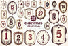 Vintage Christmas Advent Calendar Clipart Bundle