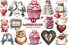 Hand Drawn Valentines Day Clipart Bundle - CraftNest - Digital Crafting and Art