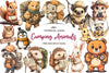 Camping Animals Clipart Bundle