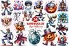 Disco Halloween Clipart Bundle 1