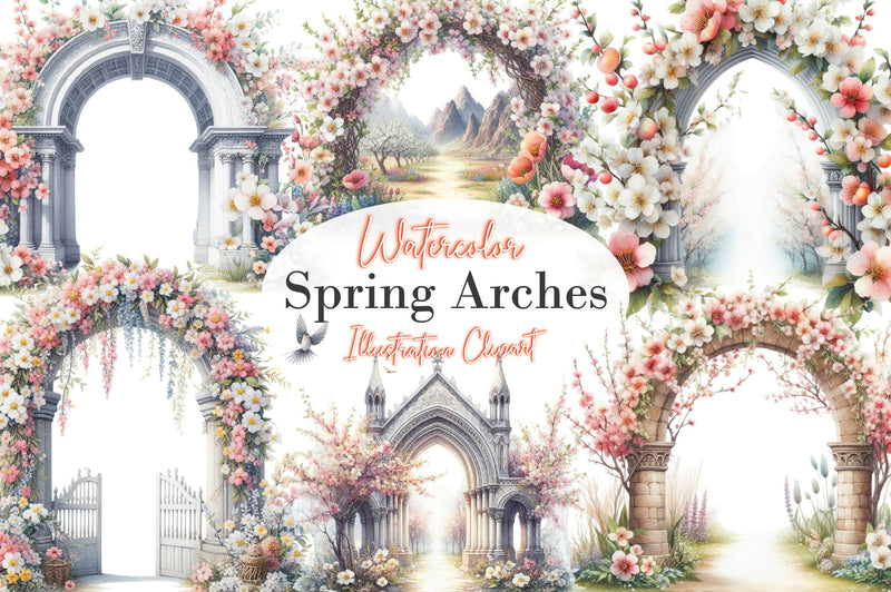 Spring Arches Clipart Bundle - CraftNest - Digital Crafting and Art
