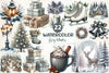 Warm Grey Winter Clipart Bundle