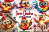 Farm Chicken Clipart Bundle
