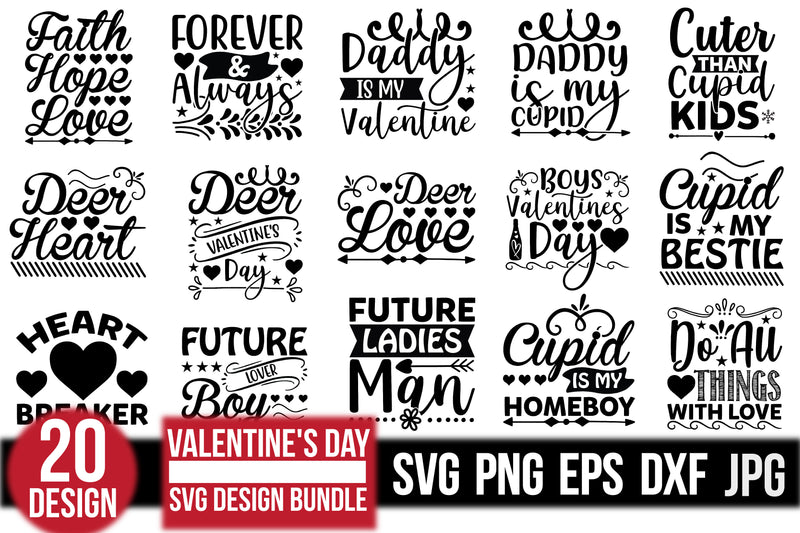 Valentine's Day SVG Bundle 25 - CraftNest - Digital Crafting and Art