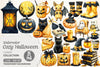 Cozy Halloween Clipart Bundle